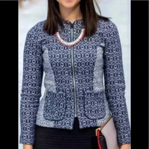 Rosie Neira Geo Textured Print Jacket Size XS - Picture 1 of 7